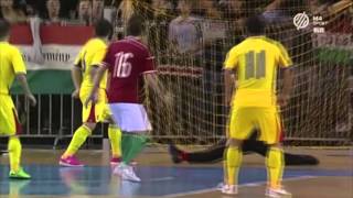 Magyarország  Románia  43  Futsal EB pótselejtező összefoglaló [upl. by Merralee667]