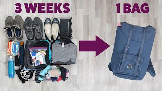 How To Pack Light For A Long Trip [upl. by Arres816]