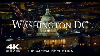 WASHINGTON DC 🇺🇸 Top 10 Places Drone Aerial Tour  United States of America USA [upl. by Latashia]