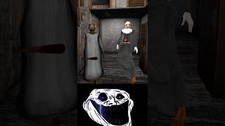 Granny 1 trolling face edit 😈 granny grannygame gaming troll face trending shorts [upl. by Ocnarf]