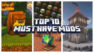 My TOP 10 Minecraft Mods To Make Survival Even Better [upl. by Liahcim]