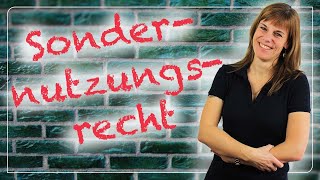 Sondernutzungsrecht bei Wohneigentum 🖊📃 JederkannImmobilien [upl. by Sharity755]