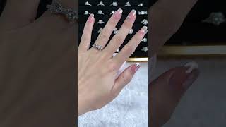 my moissanite engagement ring moissanite ringjewelry jewellery fashionstyle marriage [upl. by Angeli]