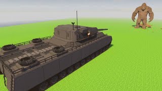 P 1000 Ratte Titan Tank vs KING KONG in TEARDOWN [upl. by Llerret]