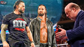 Seth Rollins Save Roman Reigns and Attack on Bloodline and Bronson Reed Roman and Rollins Match [upl. by Nauqel]