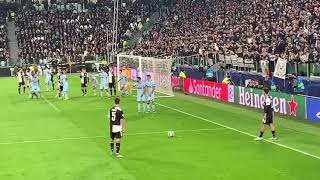 Paulo Dybala free kick goal vs Atletico FAN VIEW [upl. by Nyl]