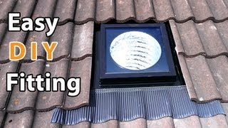 VELUX sun tunnel DIY install  EASY how to fit a solar tube or suntube [upl. by Nalac]