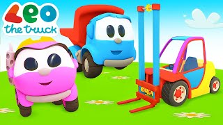 Car cartoon full episodes amp street vehicles for kids  Leo the Truck amp a loader Trucks for kids [upl. by Reeves]