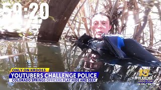 Popular Youtuber challenges Colorado Springs police to a game of hide amp seek in now viral [upl. by Dina]