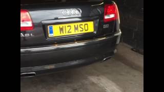 Audi A8L w12 60 petrol exhaust sound [upl. by Yentihw277]