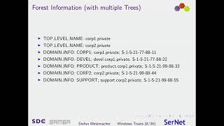 SDC 2017  Windows Authentication With Multiple Domains and Forests  Stefan Metzmacher [upl. by Douglas]