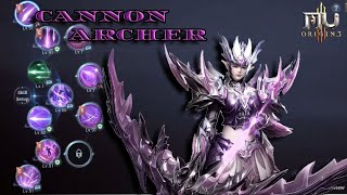 MU Origin 3  My Cannon Archer PVE Skill build [upl. by Oderfigis]