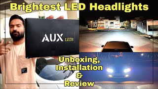 I ordered brightest Led Aux pro series 55w for my CIVIC  sab say taiz led light vlog 16 [upl. by Sonafets4]