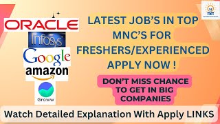 IT Jobs For FreshersExperienced Apply Now  itjobs accenture infosys freshersjobs2024 [upl. by Eugor]