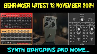 Latest Behringer News 12 November 2024 [upl. by Hoskinson748]