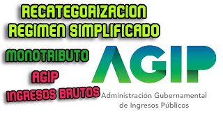 Recategorizacion Agip Regimen Simplificado Ingresos Brutos [upl. by Eba]