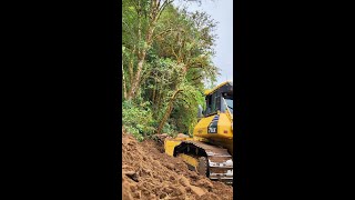 The Satisfying Power of the Komatsu 71EX Dozer Pushing Dirt work construction heavyequipment [upl. by Ahser832]