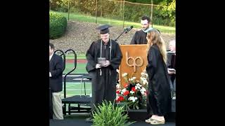 Footage from Bethel Park High Schools 2022 graduation shows Thomas Crooks the sh00ter diploma [upl. by Ferriter997]