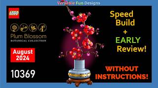 NEW LEGO Botanical Collection Plum Blossom 10369  Speed Build amp Review WITHOUT INSTRUCTIONS [upl. by Brenner]