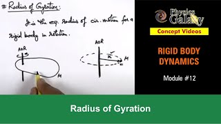 Class 11 Physics  Rigid Body Dynamics  12 Radius of Gyration  For JEE amp NEET [upl. by Towney]