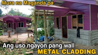 Pinag samang CONCRETE AT METAL CLADDING ang uso ngayon Tipid na maganda pa [upl. by Roshan945]