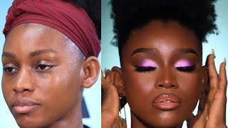 A BOMB DARK SKIN GIRL MAKEUP TUTORIAL [upl. by Selima]