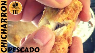 CHICHARRON DE PESCADO Casero  Receta Rápida [upl. by Aenil415]