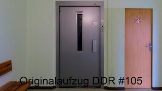 Originalaufzug DDR1051982Personenaufzug500kg in HD 1080p [upl. by Philbert]