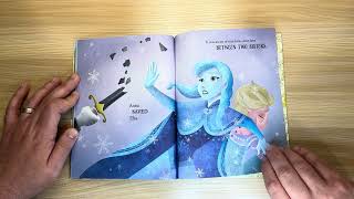 Frozen Little Golden Book  Disney Princesses Elsa and Anna  Read Aloud [upl. by Aneleiram]