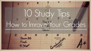 10 Study Tips II How to improve your grades [upl. by Thorpe]