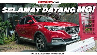 MG ZS 2020  First Impression  GridOto [upl. by Nospmis11]