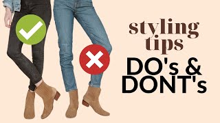 How to wear BOOTS with JEANS  Tutorial [upl. by Callida]