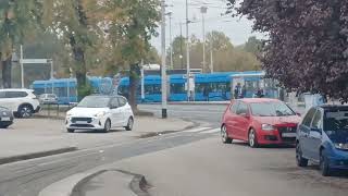 Trams Zagreb 347  ZET trams Dubrava  Zagreb [upl. by Elyod]