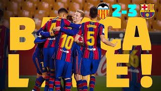 A SUFFERED VICTORY 😬 ⚽ BARÇA LIVE  VALENCIA 2  BARÇA 3 from Mestalla  Warm up amp Match Center [upl. by Adnulahs]