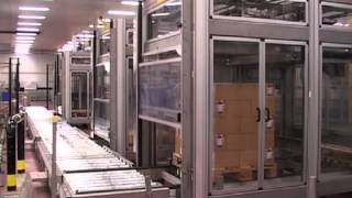 Palletizing for InterSystem at Arla Foods Kallhäll Sweden [upl. by Benkley]