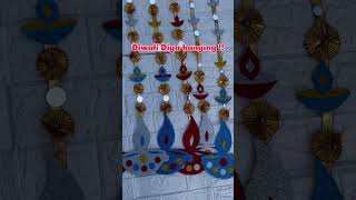 Diwali diya hanging Diy decor Diwali decor Diya hanging trending shortvideo short diy diyart [upl. by Koffler]