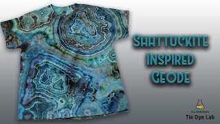 Ice Dyeing A Shattuckite Inspired Geode [upl. by Ahsuatan]