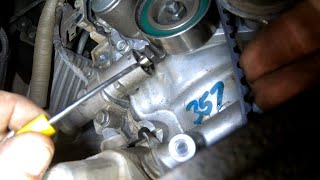 Honda  Acura V6 engine ticking knocking rattle noise from bad timing belt tensioner [upl. by Dopp544]