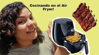 LAS MEJORES COSTILLAS BBQ  Cómo hacer Costillas en AirFryer  Receta Fácil [upl. by Anyrtak629]