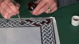 Glass Painted Celtic Picture Frame Project [upl. by Han]