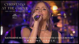 Katharine McPhee Foster David Foster amp Kings Return • Amazing Grace  Christmas at the Grove LA [upl. by Meraree]