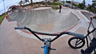 Riding BMX at Unreal California Skateparks [upl. by Eelanaj467]