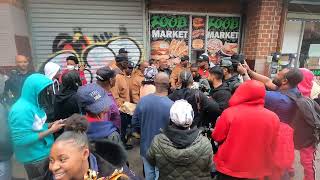 Mike Tyson amp Bruce Carringtons getting love in Brownsville Brooklyn [upl. by Petula]