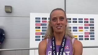 Jemma Reekie secures her spot on the Olympic 800m team as she finishes second at the Olympic trials [upl. by Aldwon]