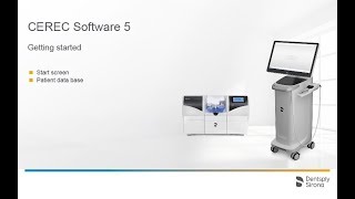 CEREC Software 5 Getting started en [upl. by Nemzzaj]