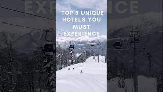 Top 3 Unique Hotels You Must Experience shorts shortsvideo shortsfeed [upl. by Irma279]