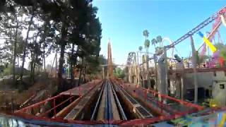 Montezoomas Revenge Roller Coaster POV Knotts Berry Farm [upl. by Ronnie]