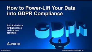 GDPR Compliance 101 How to PowerLift Your Data into GDPR Readiness [upl. by Eatnoj632]