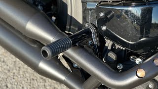 Bung King 2018  2023 Rear Crash Pegs EASIEST Install on 2020 HarleyDavidson Low Rider S or Softail [upl. by Seuguh]