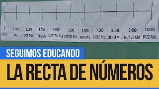 Matemática La recta de 1000 en 1000  Seguimos Educando [upl. by Legnaleugim122]